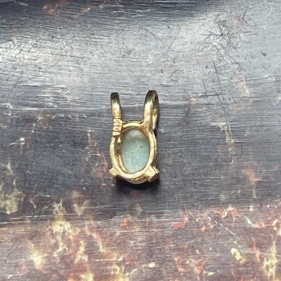 14kt Gold Opal Slider Charm - Picture 3 of 3